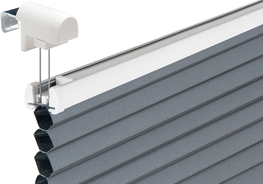 SchattenFreude Waben-Plissee nach Mass für Fenster | 100% verdunkelnd/Blackout | Mit Klemm-Haltern |