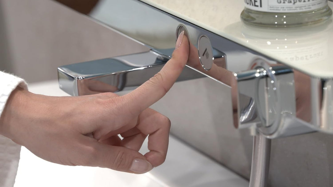 hansgrohe ShowerTablet Select 300 Aufputz Wannenthermostat, für 2 Funktionen, Chrom Wanne Chrom, Wan