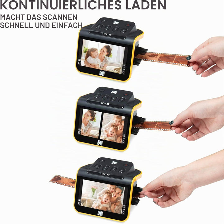 KODAK Slide N SCAN Film und Slide Scanner mit 5 Zoll LCD-Bildschirm, Schwarz
