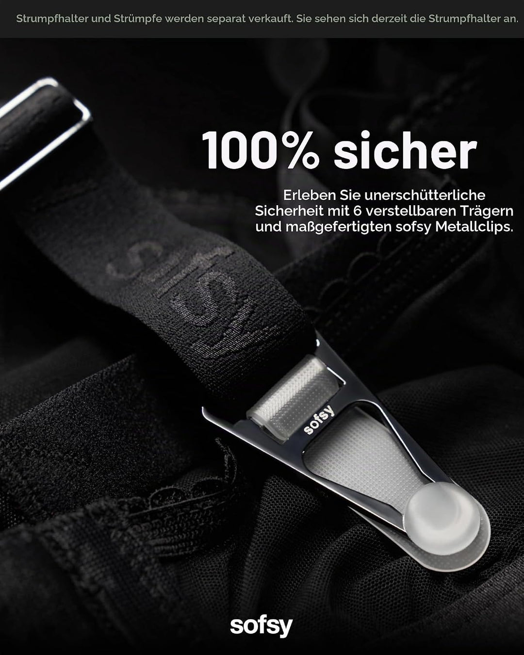 sofsy Strapsstrümpfe Damen 15 DEN – Seidig-weiche Nylonstrümpfe für Strapsgürtel, Strümpfe und Strum