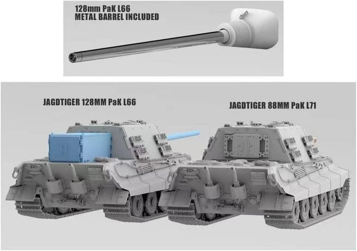 Takom TAK8008 8008 1:35 Jagdtiger 128mm PaK L66 / 88mm PaK L71 - 2-in-1 - Massstab 1:35 - Modellbau