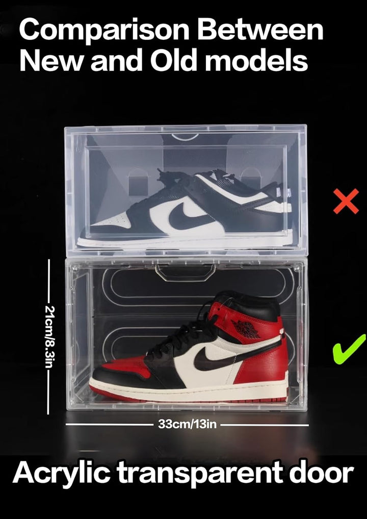 Schuhboxen Organizer-Schuhkartons durchsichtig,Transparent Schuhaufbewahrung für Sneakers und Turnsc