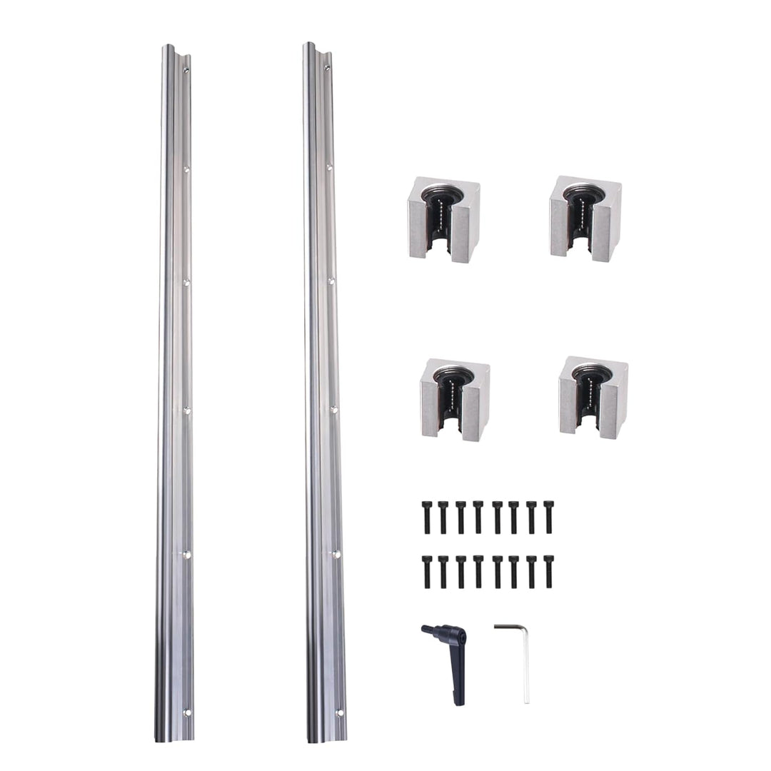 ONLISUM Linearschiene Linearführung SBR16 1200mm 2 Stück Linear-Schienenwelle 4 Stück SBR16UU Lagerb