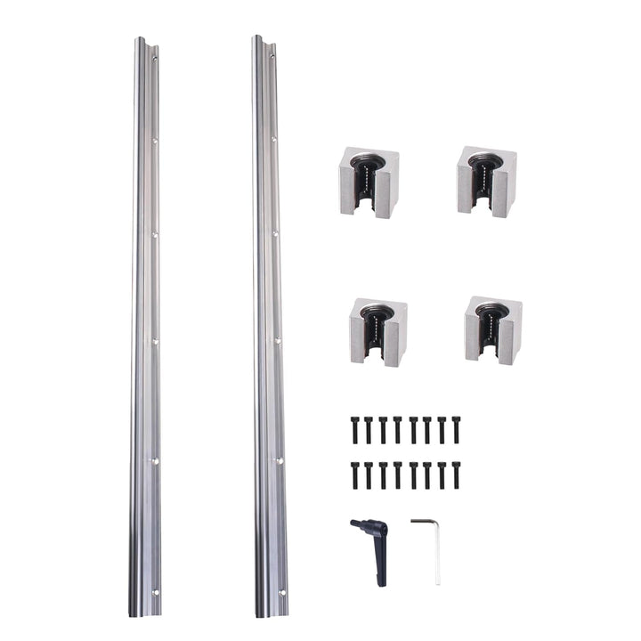 ONLISUM Linearschiene Linearführung SBR20 1000mm 2 Stück Linear-Schienenwelle 4 Stück SBR20UU Lagerb