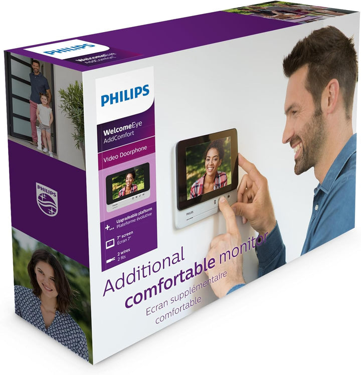 PHILIPS WelcomeEye ADD COMFORT Zusatzmonitor, 7 Zoll