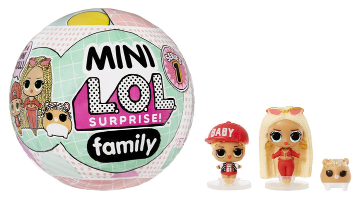 L.O.L. Surprise! OMG Mini Family Collection - SORTIMENT - Mini-Modepuppen mit Lil Sis, Haustier, & A