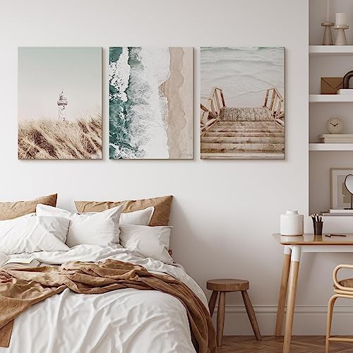 Muralo - Wandbilder Set - Leinwand Bilder Set Aufhängefertig - das Leinwandbilder Set - Bilder für W