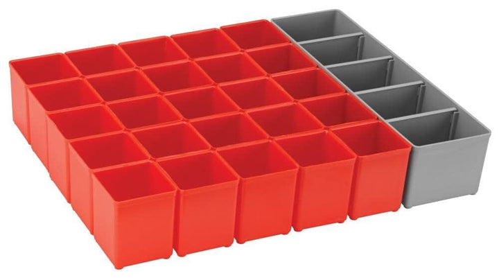 BOSCH ORG72-RED Organizer-Set für i-BOXX72, Teil des Click and Go Mobiltransportsystems 30-teilig, b