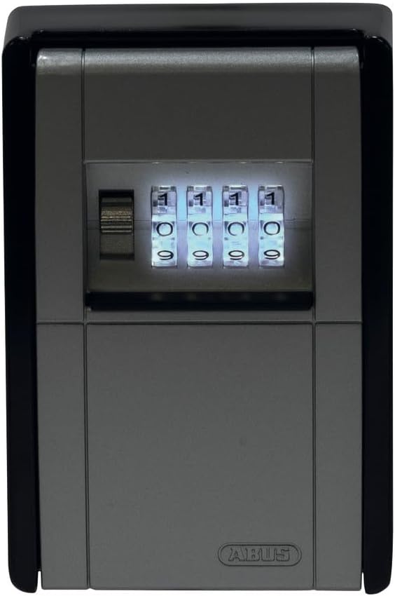 ABUS KeyGarage 787 BIG LED - Schlüsselbox zur Wandmontage - mit beleuchteten Zahlenwalzen - für bis
