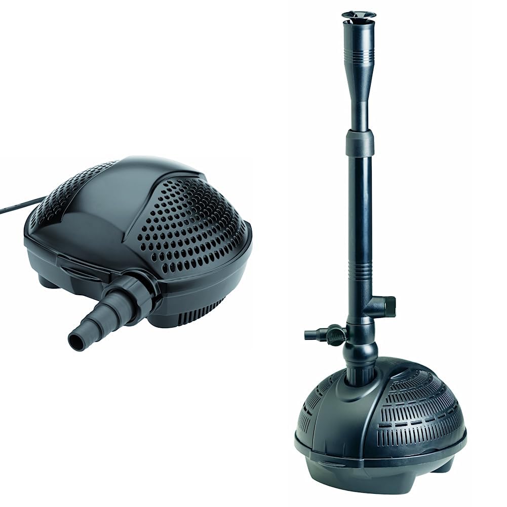 Pontec 50855 PondoMax Eco 5000 - Filter- und Bachlaufpumpe & 57123 PondoVario 1500 - Wasserspielpump