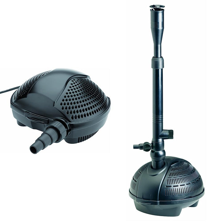 Pontec 50855 PondoMax Eco 5000 - Filter- und Bachlaufpumpe & 57123 PondoVario 1500 - Wasserspielpump