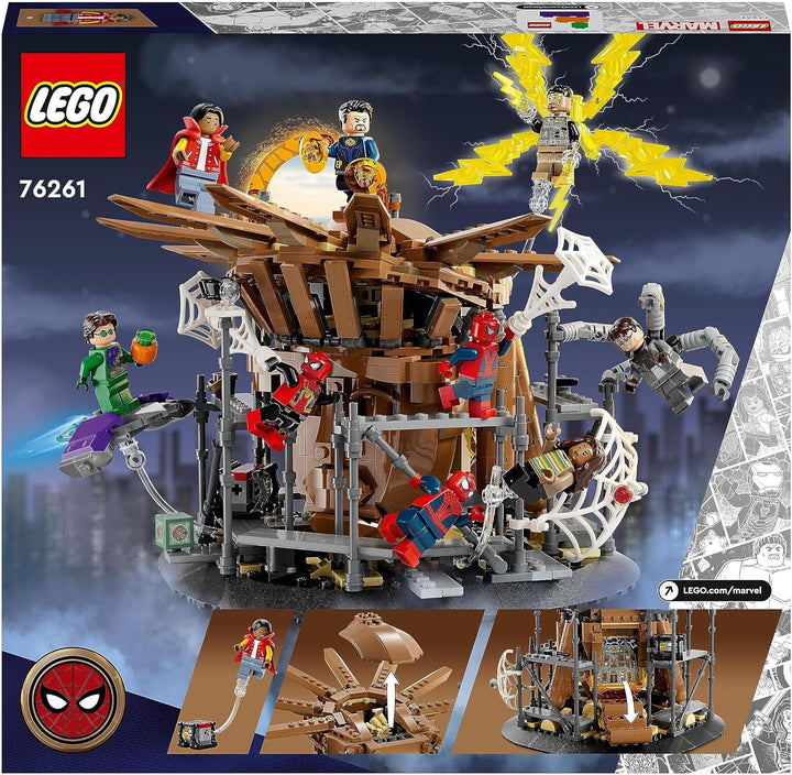 LEGO 76261 Marvel Spider-Mans grosser Showdown, Spider-Man: No Way Home-Set mit 3 Peter Parker-Minif