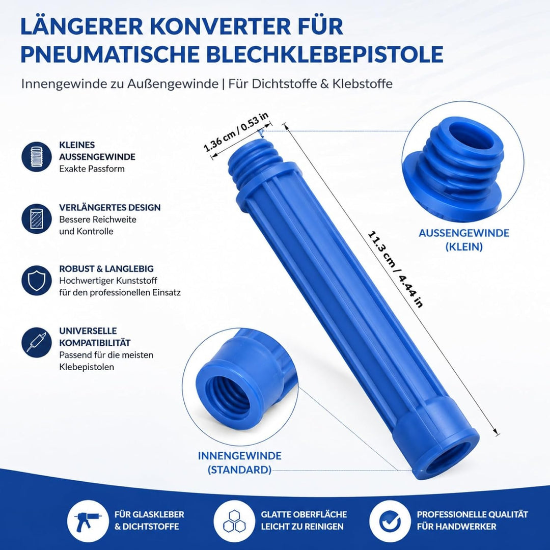 MUCKLILY 4stücke Verlängerungsrohre Für Dichtungsmasse Düsenverlängerungen Dichtungsspitzen Zum Präz