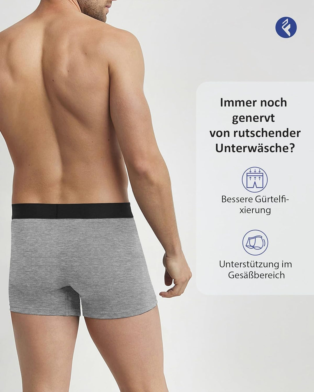 Fullluwaa Boxershorts Herren 12er Pack - Business Men Retroshorts Männer Trunks Baumwolle Unterwäsch