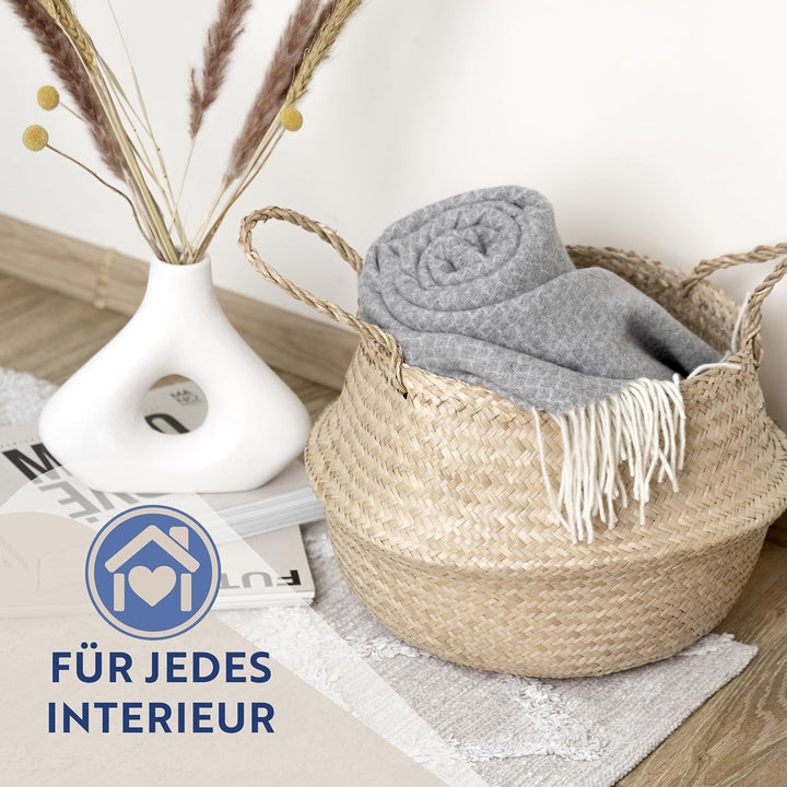 Nostra Andora Tagesdecke 140x200 | Weiche Merino Wolldecke mit 10% Kaschmir | Picnic Blanket | Warme