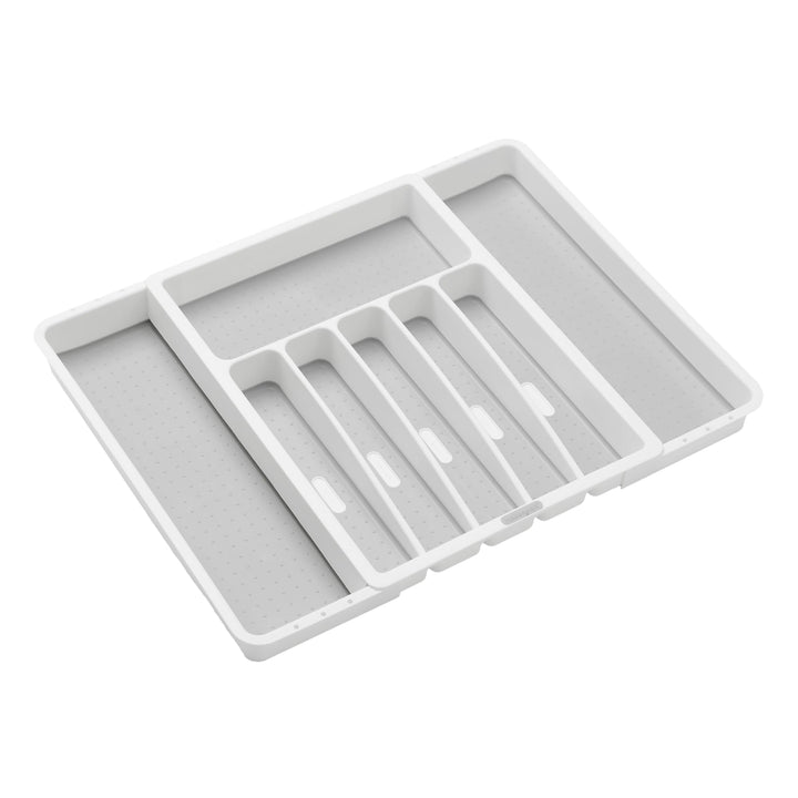 madesmart Erweiterbares Bestecktablett, klassisches Design, 8 Fächer, Symbole, um Besteck, Besteck,