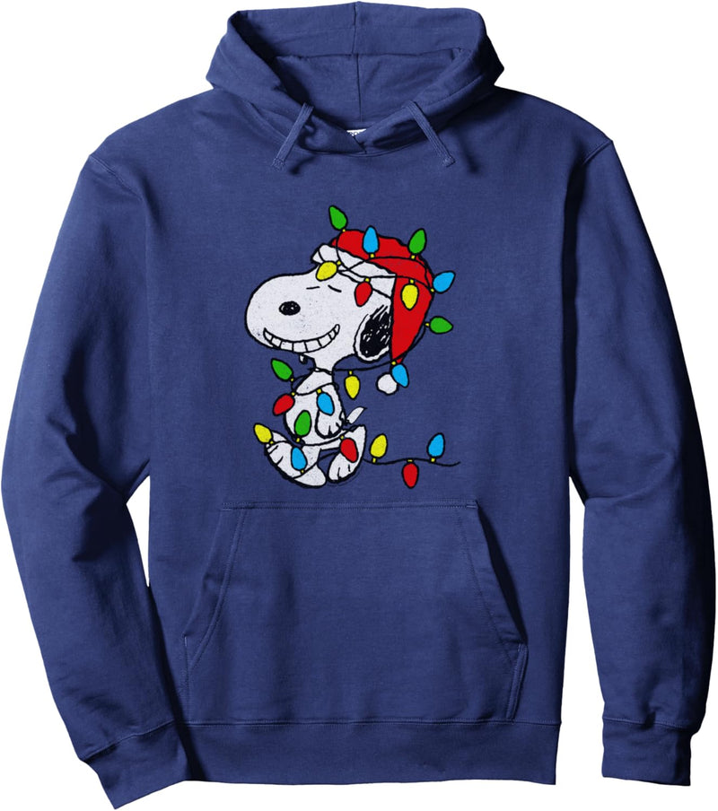 Peanuts - Christmas Snoopy X-Mas Lights Pullover Hoodie