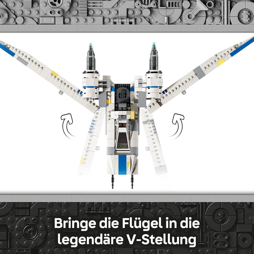 LEGO Star Wars 75399 Rebel U-Wing Starfighter - Spielzeug mit Schwenkflügelfunktion & 3 Minifiguren