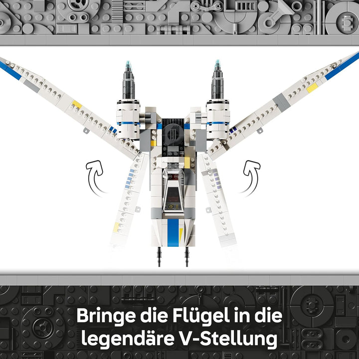 LEGO Star Wars 75399 Rebel U-Wing Starfighter - Spielzeug mit Schwenkflügelfunktion & 3 Minifiguren