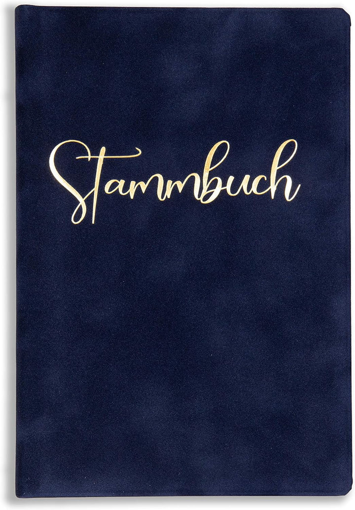 Stammbuch Blau Hochzeit Cursief Blau Stammbuch der Familie Standesamt