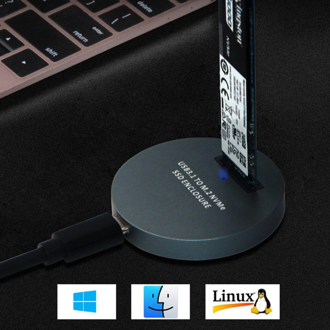 Chenyang CY Type C USB 3.1 USB C zu M.3 NVME M-Schlüssel NGFF SSD Externer PCBA Konveteradapter Vert