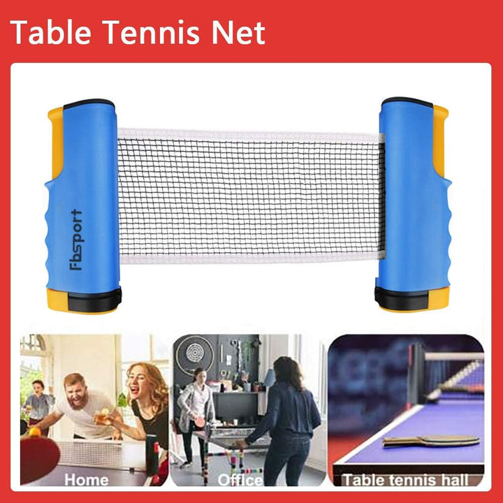 Tischtennisschläger/Schläger,Ausziehbare Tischtennisnetze,6 Ping-Pong Bälle,1*Mesh Bag,tragbar Tisch