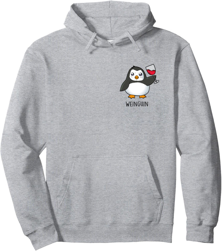 WEINGUIN - Pinguin Wein Pinguine Vino Rotwein Penguin Fun Pullover Hoodie