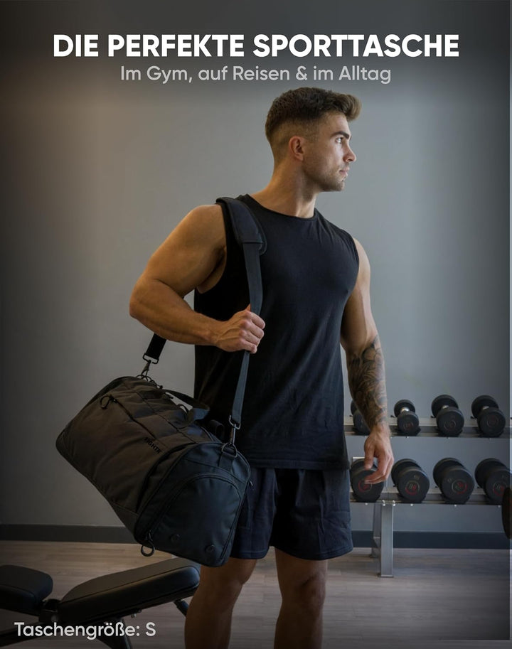 FIGHTR® Sporttasche &amp; Reisetasche für Damen und Herren - mit Schuhfach &amp; Nassfach - Tasche für Sport