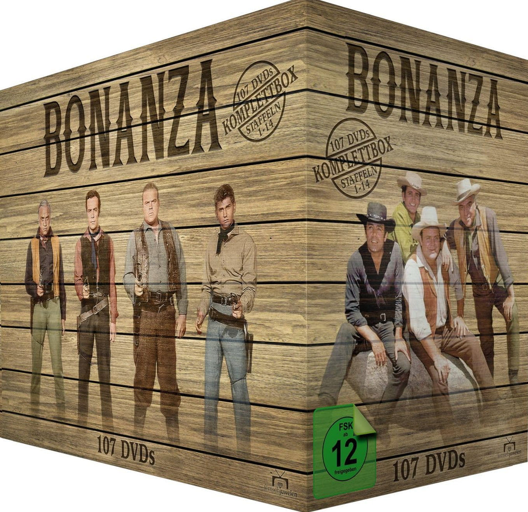 Bonanza - Komplettbox, Staffeln 1-14 (107 Discs), DVD