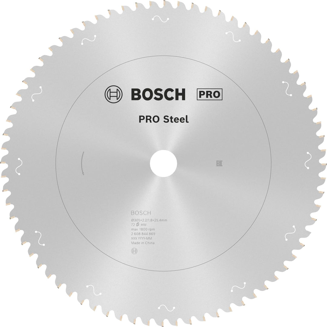 Bosch 1x PRO Steel Kreissägeblätter für kabelgebundene Kapp- und Gehrungssägen (für Stahl, Ø mm, Pro