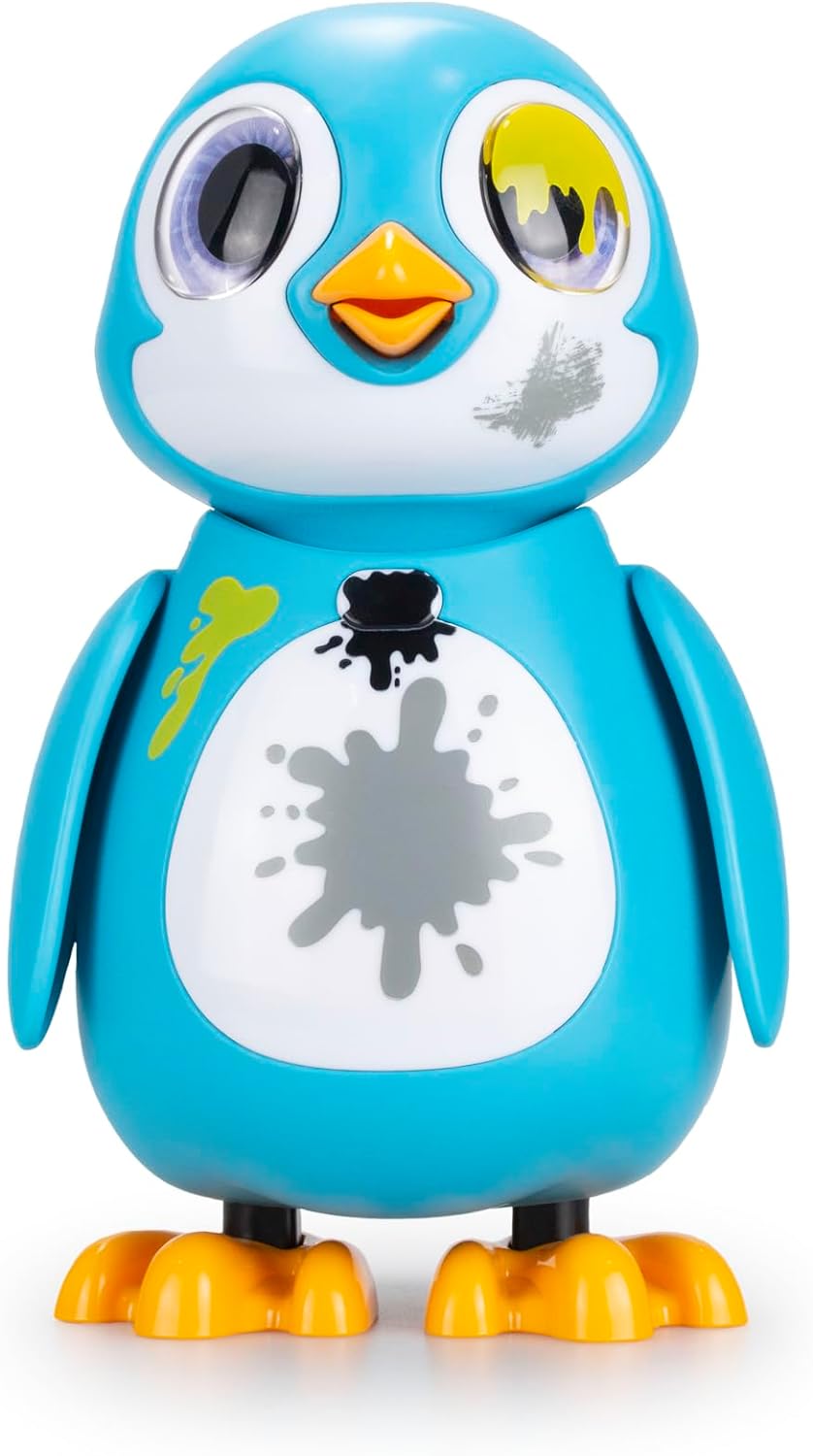 Silverlit – Rettungspinguin – Interaktiver Blauer Pinguin mit 20 verschiedenen Emotionen + 5 Zubehör