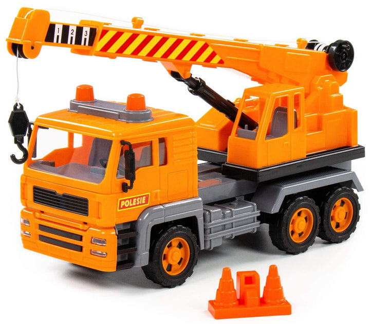 Teleskop-Kran LKW Kinder Spielzeug Special Schwungrad Fahrzeug mit Zubehö