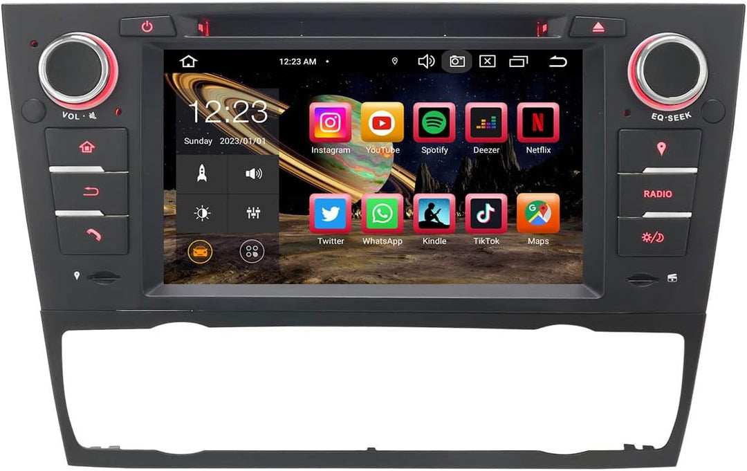 Erisin 7 Zoll 8-Kern 4GB+64GB Android 12 Autoradio Bluetooth CD Player für BMW 3er E90 E91 E92 E93 M