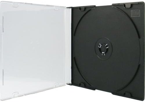 100 XLayer DVD CD Hüllen Single Black slimcase