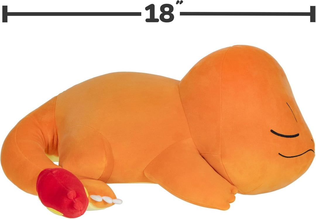 Pokémon PKW4319-45cm Schlafendes Plüsch - Glumanda, offizielles Plüsch, Glumanda