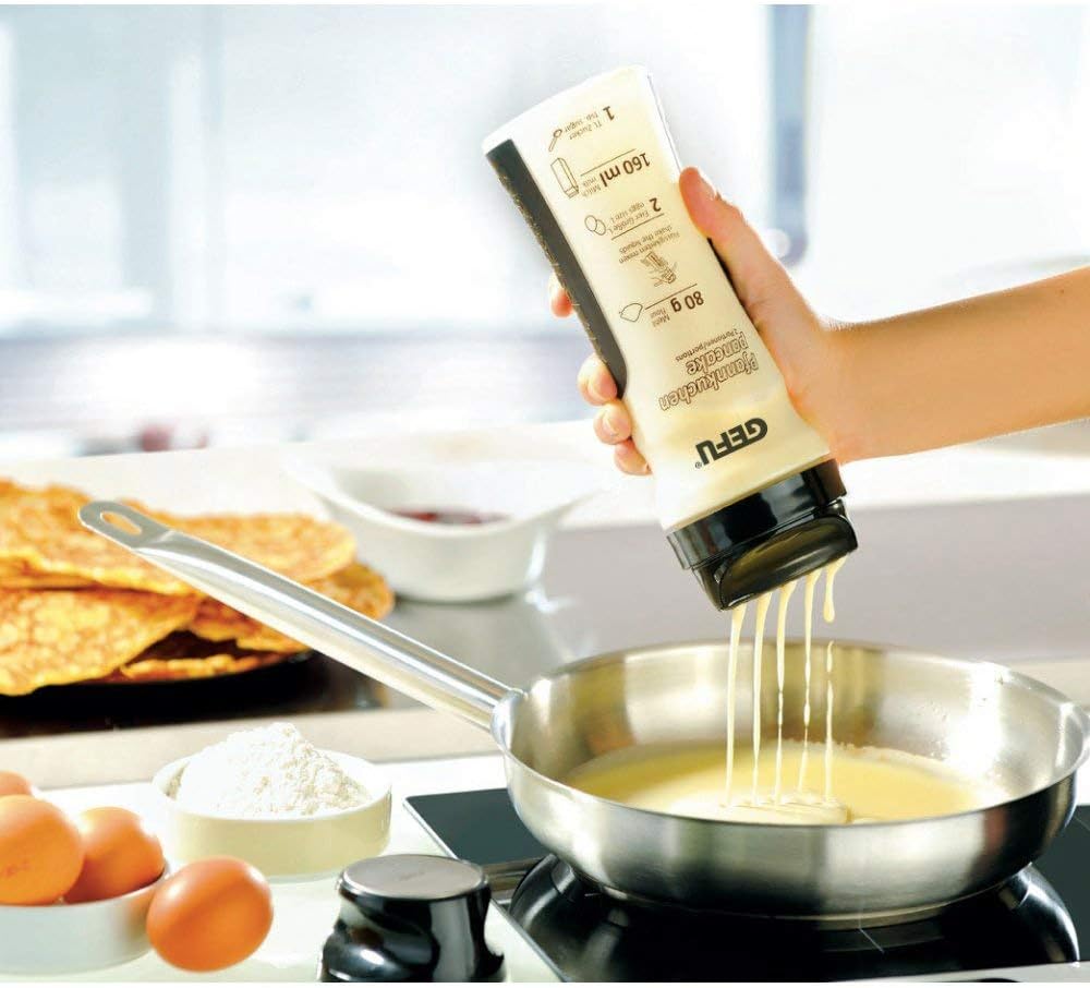 Gefu 10800 Crêpes- Und Spätzle-Mix Twister, Silber, Ø 7,9 cm, 23,9 cm