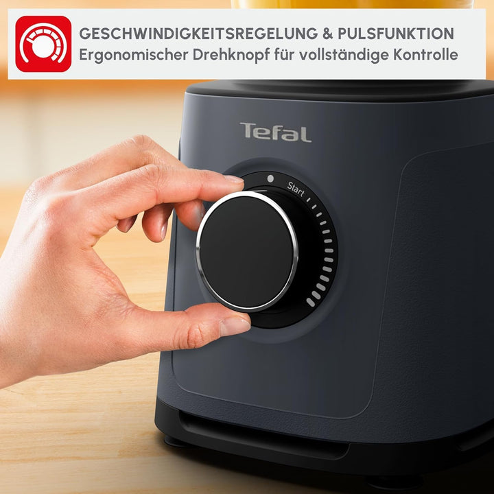 Tefal PerfectMix Essential Hochgeschwindigkeits-Standmixer, stufenlos einstellbare Geschwindigkeit,