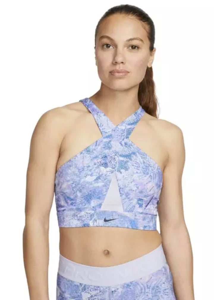 NIKE AOP Sport BH Bra S Lila, S Lila