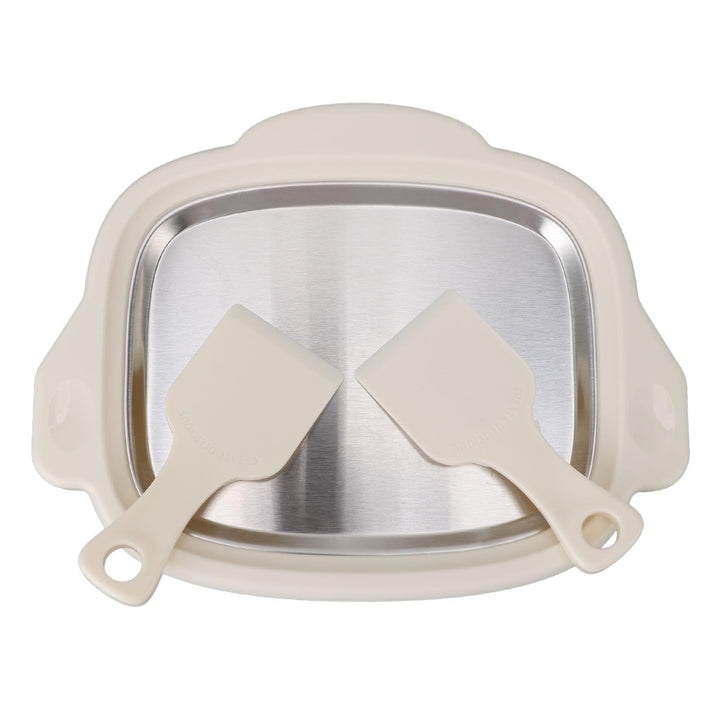 Gerollte Eismaschine, Edelstahl-Eisbratmaschine, Eiswürfelform, Frozen Yogurt Maker für Kinder, selb
