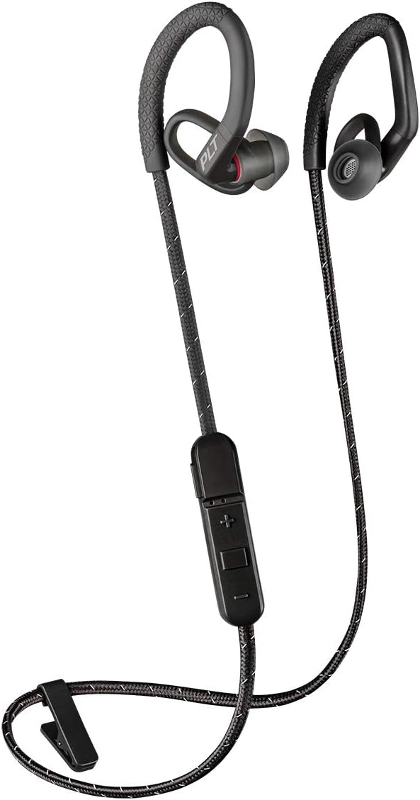 Plantronics BACKBEAT FIT 350 Bluetooth V 4.1 Sport Headset/Kopfhörer, In-Ear Schwarz/Grau Schwarz -