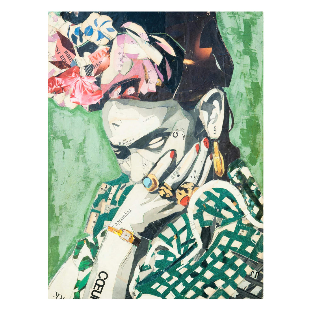 Bilderwelten Leinwandbild - Frida Kahlo - Collage No.3 - Hochformat 4:3 40cm x 30cm, 40cm x 30cm