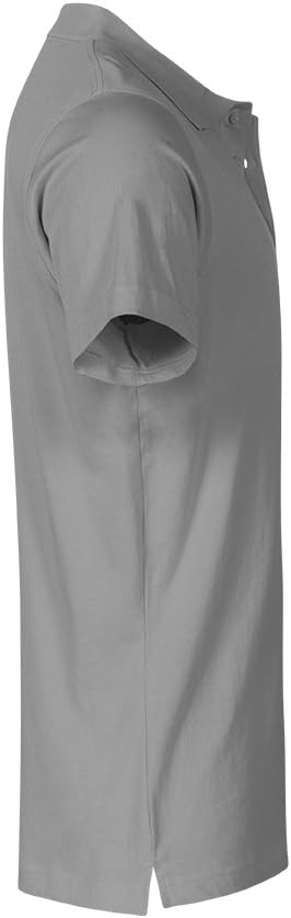 Jersey Poloshirt Plus Size Herren, Grau, 5XL