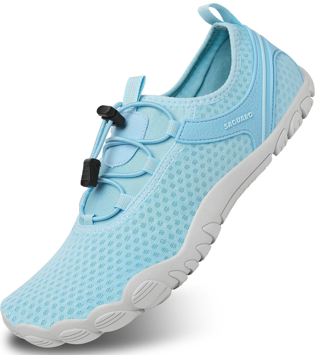 SAGUARO Herren Badeschuhe Damen rutschfeste Sohle Schnell Trocknend Schwimmschuhe 42 EU Azurblau, 42