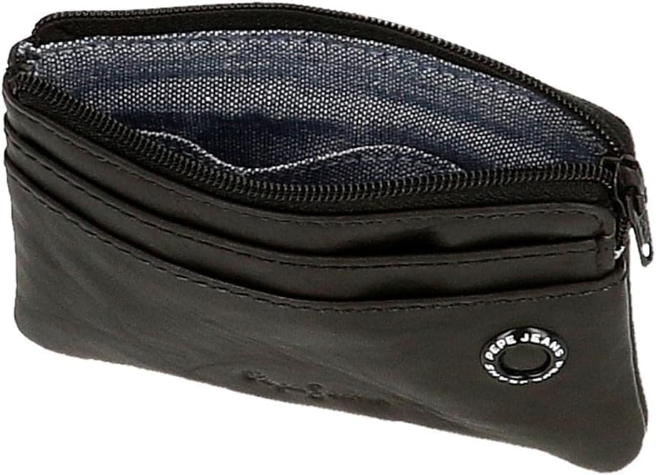 Pepe Jeans Badge Geldbeutel, única Schwarz, Schwarz
