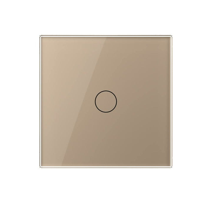 Livolo dimmbarer Wechselschalter/Kreuzschalter Dimmer Lichtschalter Wandschalter LED UP mit Glasblen