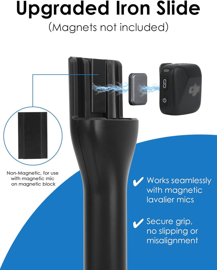 YOUSHARES Handheld Adapter für DJI Mic 3, DJI Mic Mini/1/2, Hollyland Lark M2/A1, Rode Wireless GO 1