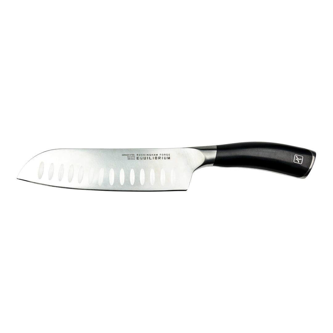 Equilibrium by Rockingham Forge RF-1503 Santokumesser, Edelstahl, Schwarz, 30 cm, 7", 30 cm