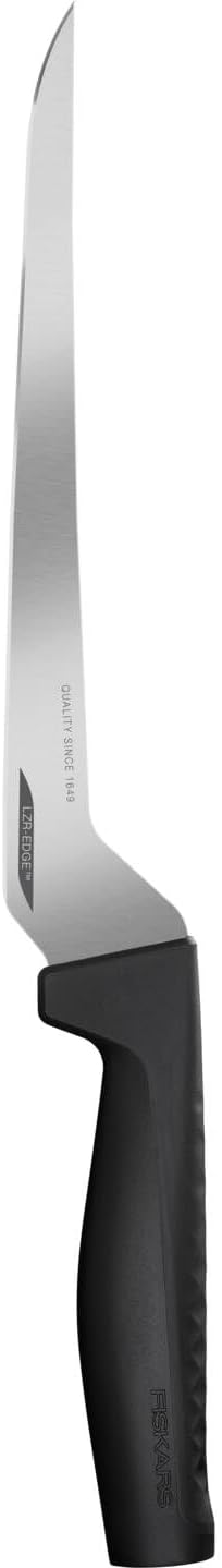 Fiskars Filetiermesser, Hard Edge, Elegantes Design, Gesamtlänge: 32,1 cm, Rostfreier Stahl/Kunststo