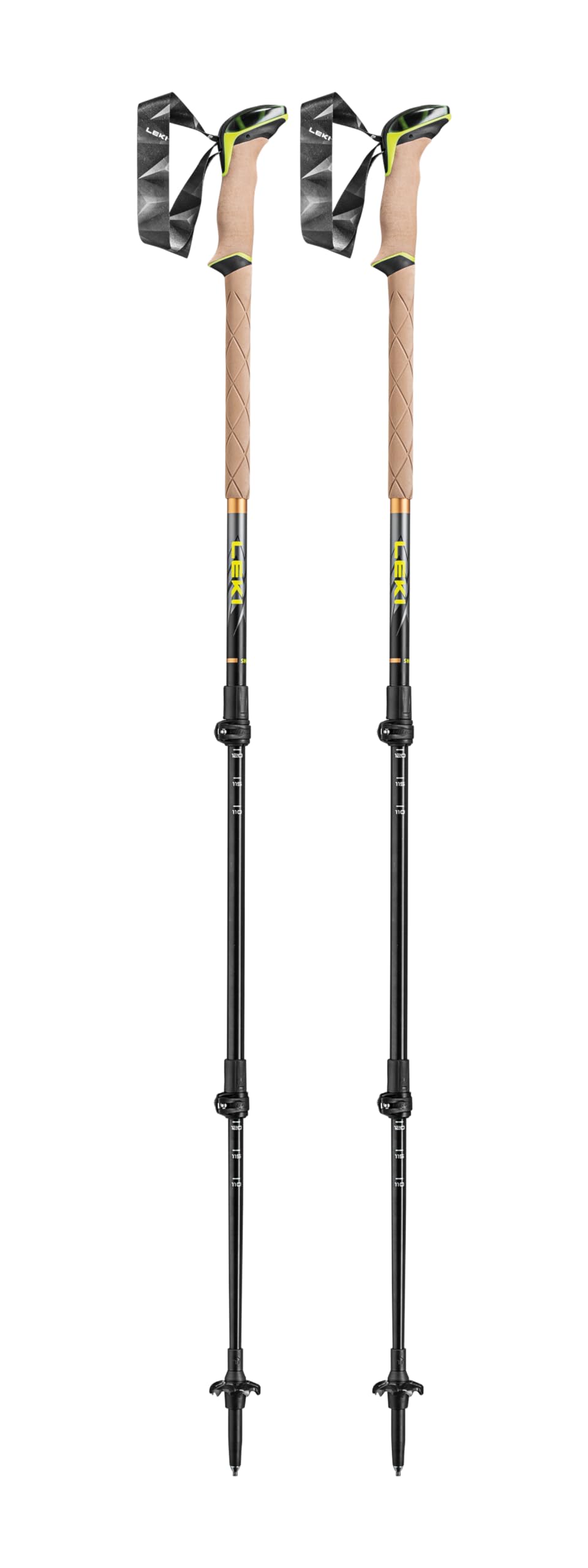 LEKI Sherpa Stöcke dark anthracite-copper-neon (70) 110 - 145, dark anthracite-copper-neon (70) 110