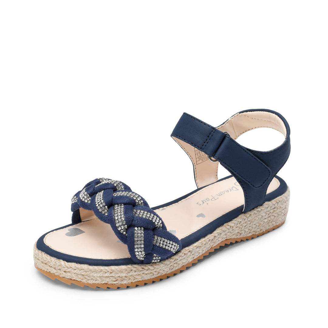 DREAM PAIRS sandalen mädchen Sommer kinder römersandalen Anti Rutsch Klettverschluss Sandalen gefloc